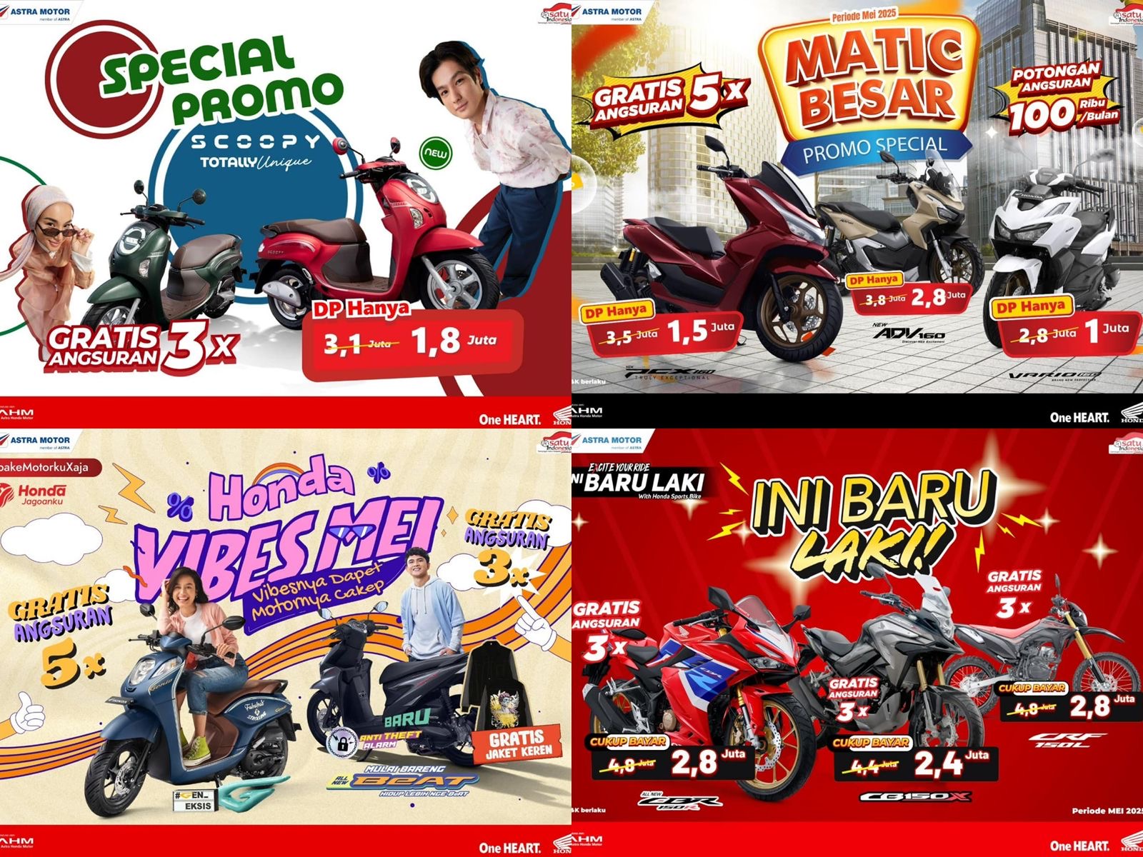 Asmo Sulsel Hadirkan Promo Spesial Motor Honda Sepanjang Mei, Berikut Daftarnya!