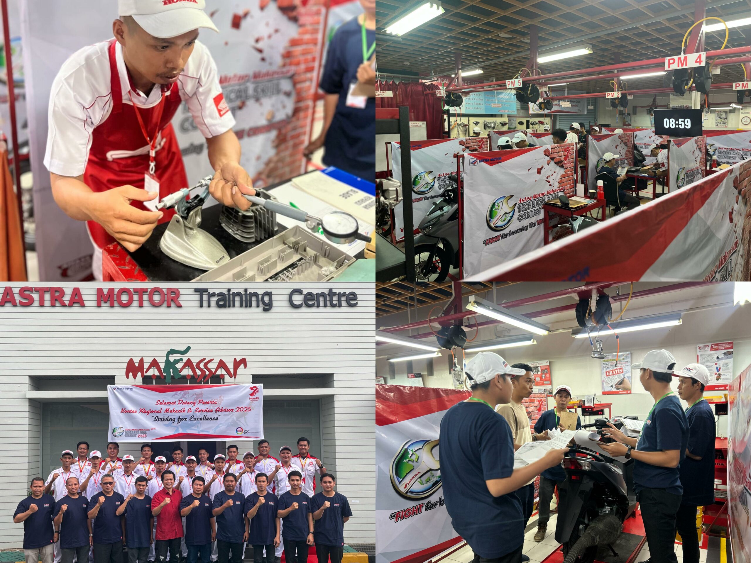 630 Mekanik dan 120 Service Advisor Bersaing di Technical Skill Contest Asmo Sulsel