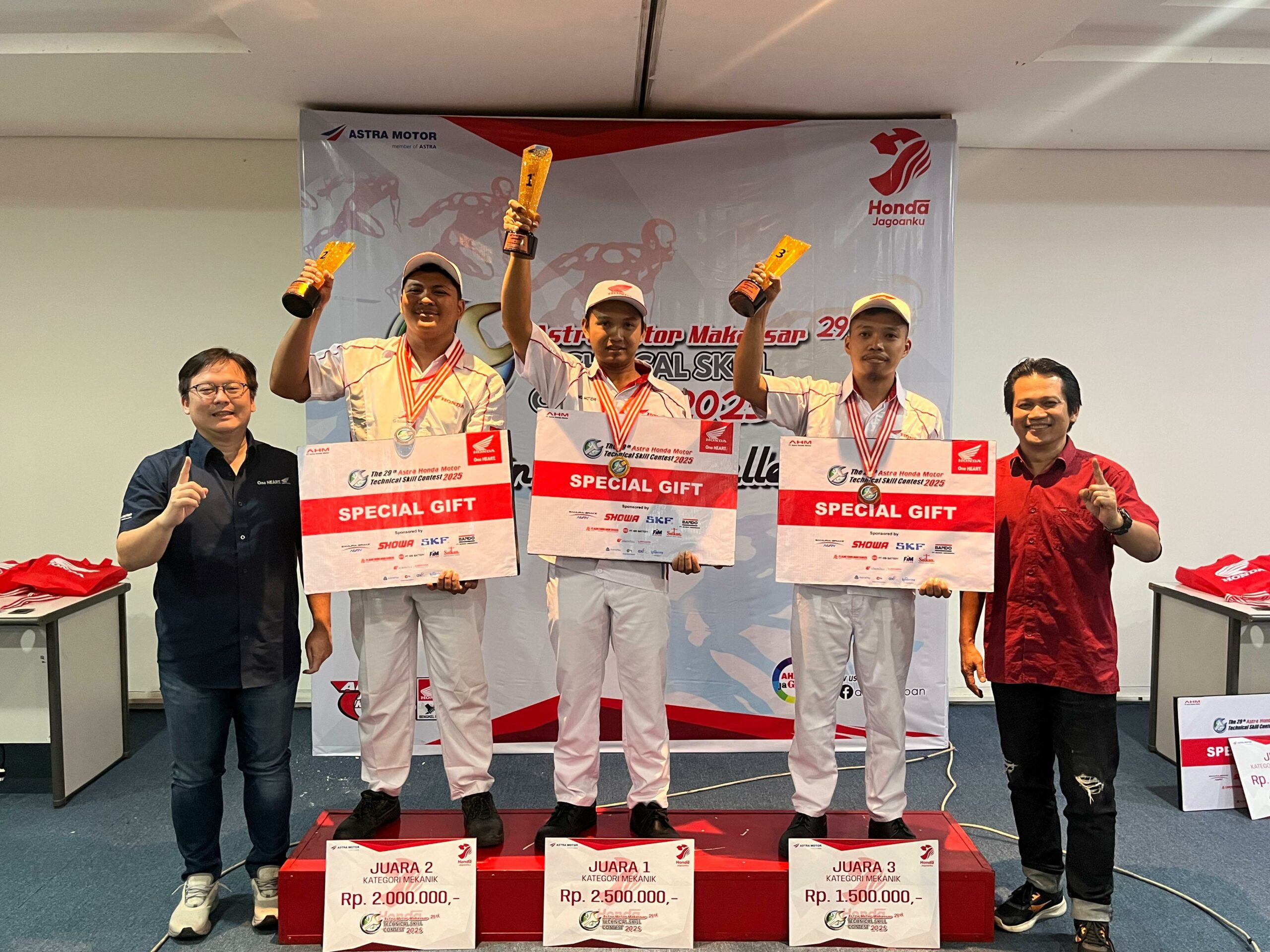 Asmo Sulsel Umumkan Juara Technical Skill Contest 2025, Mekanik dan SA Terbaik ke Tingkat Nasional