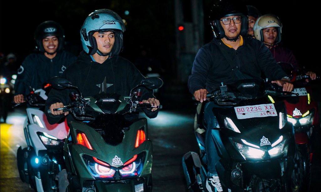Asmo Sulsel Hadirkan Pengalaman Berkendara Modern Lewat Nocturnity Riding Bersama SV160
