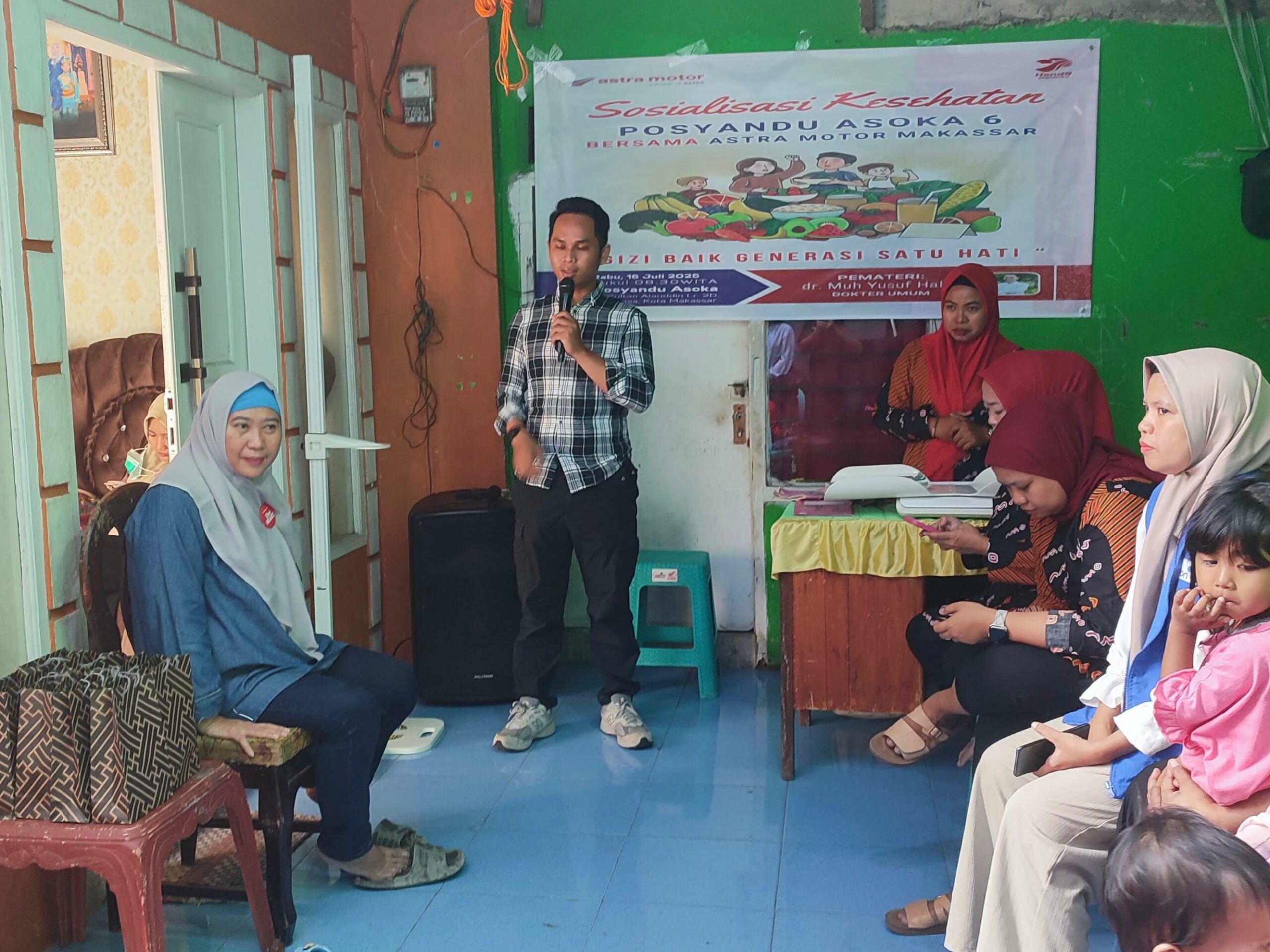 Dukung Cegah Stunting di Makassar, Asmo Sulsel Sosialisasikan Gizi Balita