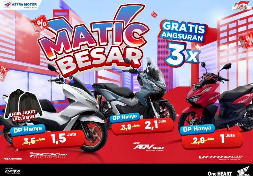 Asmo Sulsel Hadirkan Promo Spesial Motor Matic Honda dengan DP Ringan