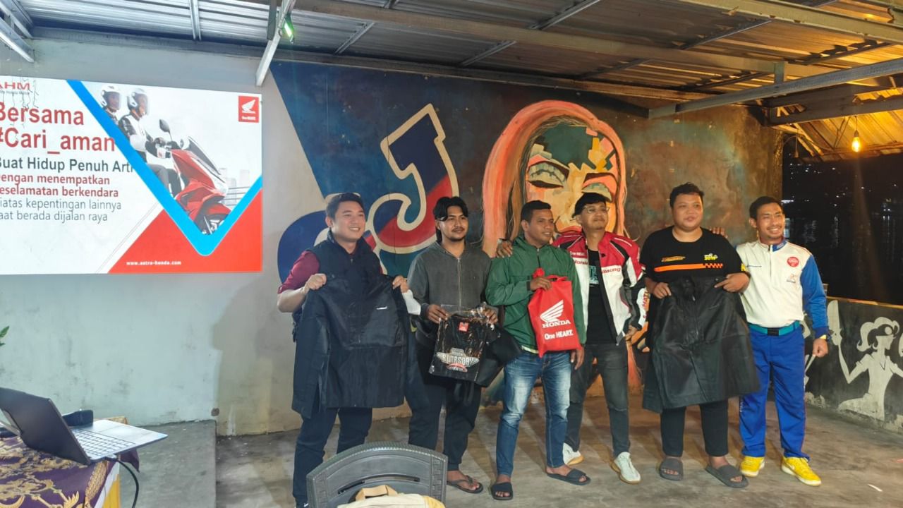 Ikatan Motor Honda Ambon Dibekali Edukasi Safety Riding oleh Asmo Sulsel
