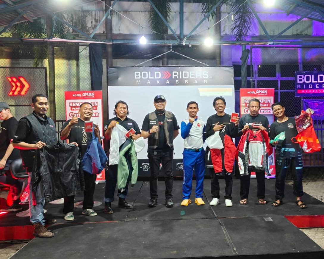 Asmo Sulsel Gandeng Bold Riders Makassar Perkuat Budaya Safety Riding di Komunitas Motor