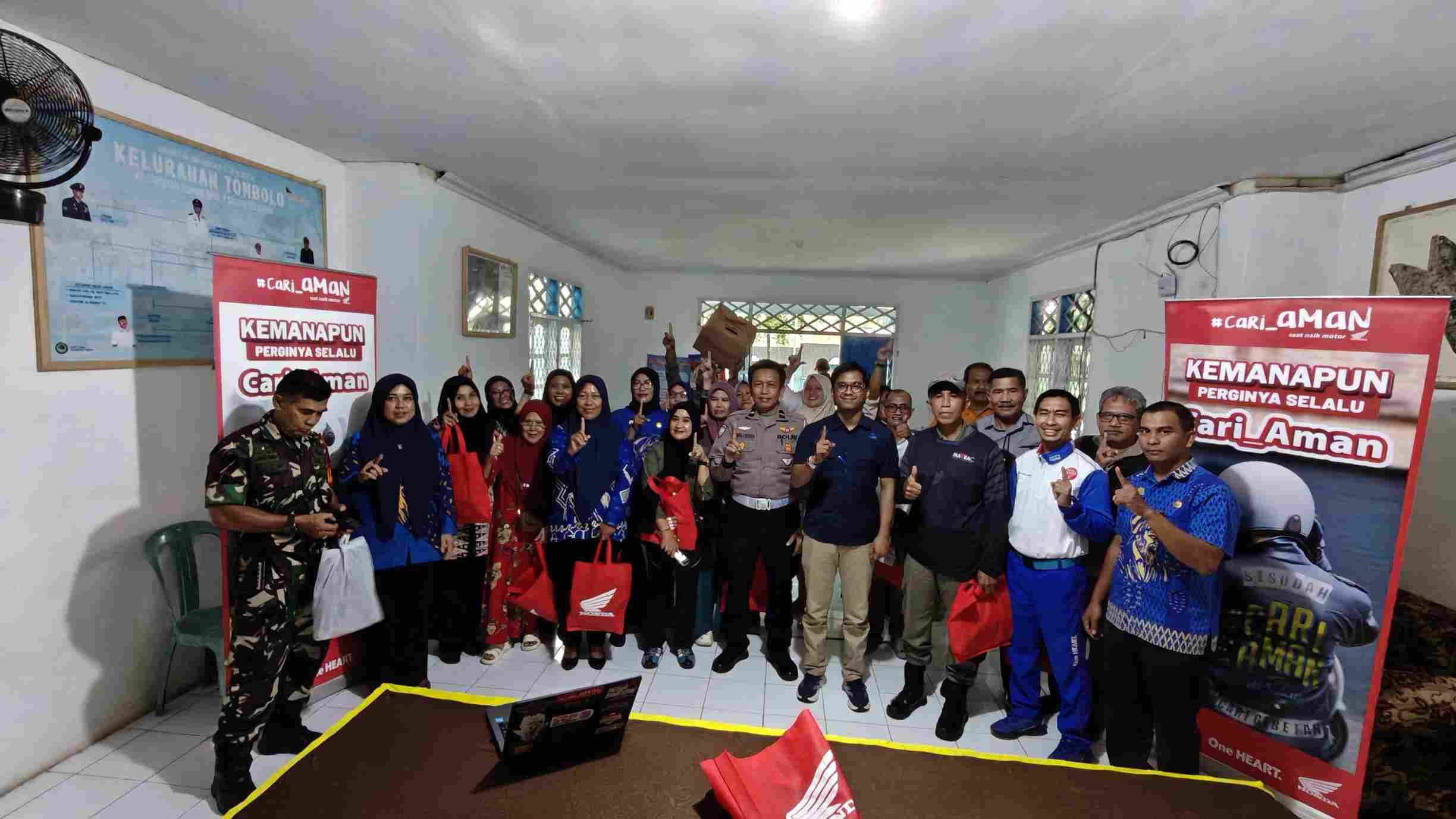 Libatkan Aparat Kelurahan, Asmo Sulsel Perkuat Gerakan Safety Riding di Gowa